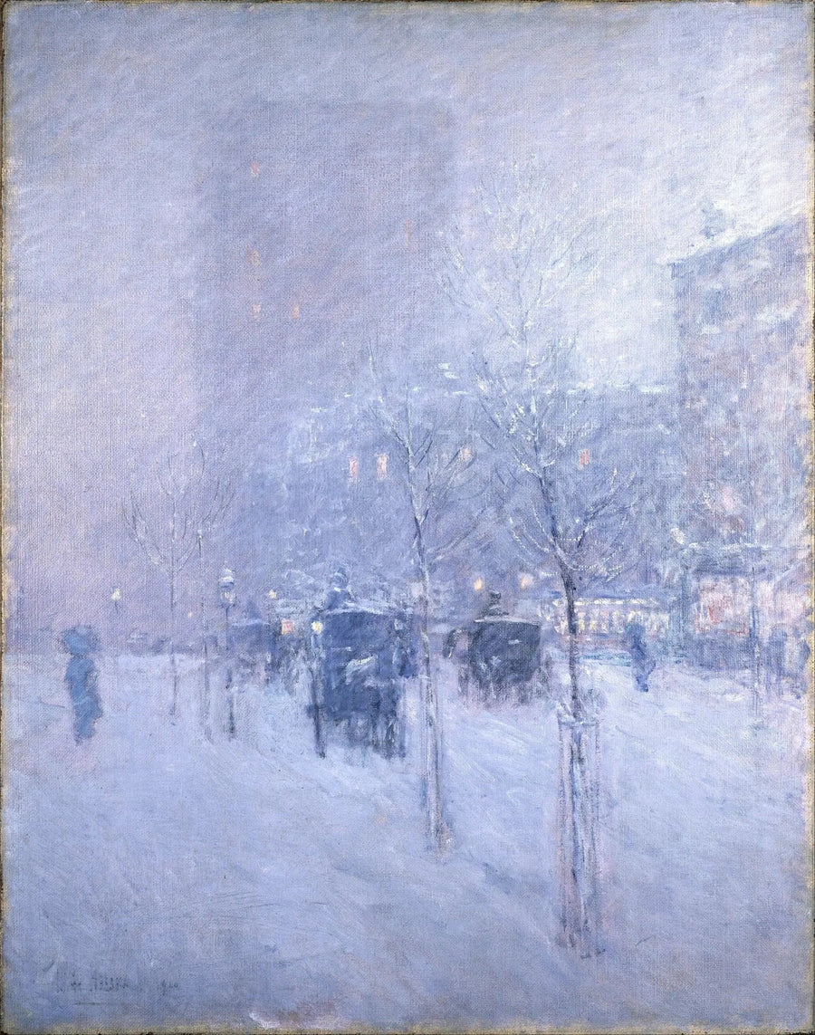 Final de tarde, Nova York, inverno - Childe Hassam
