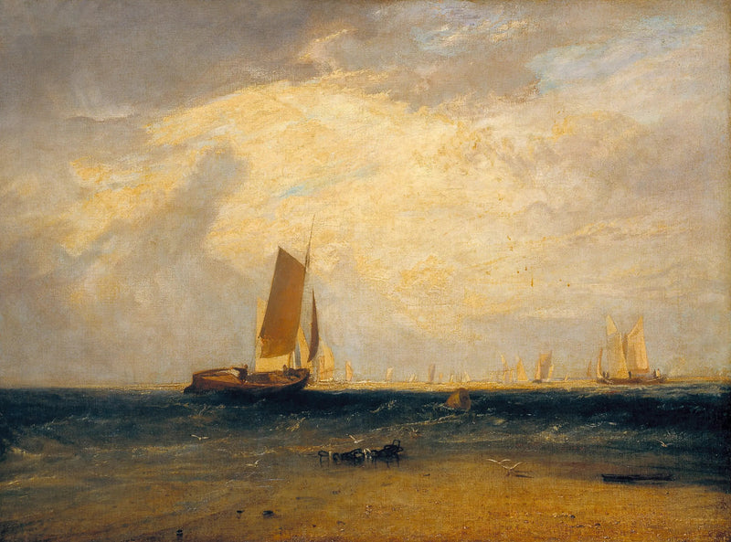 Pescando na Blythe-Sand, Maré Entrando - J. M. W. Turner