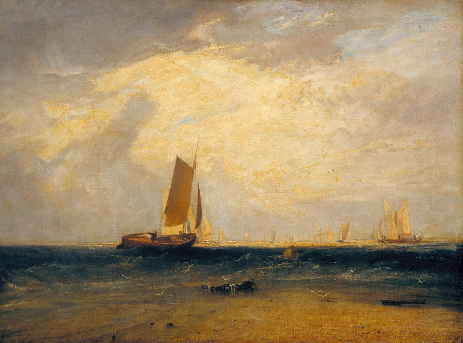 Pescando na Blythe-Sand, Maré Entrando - J. M. W. Turner