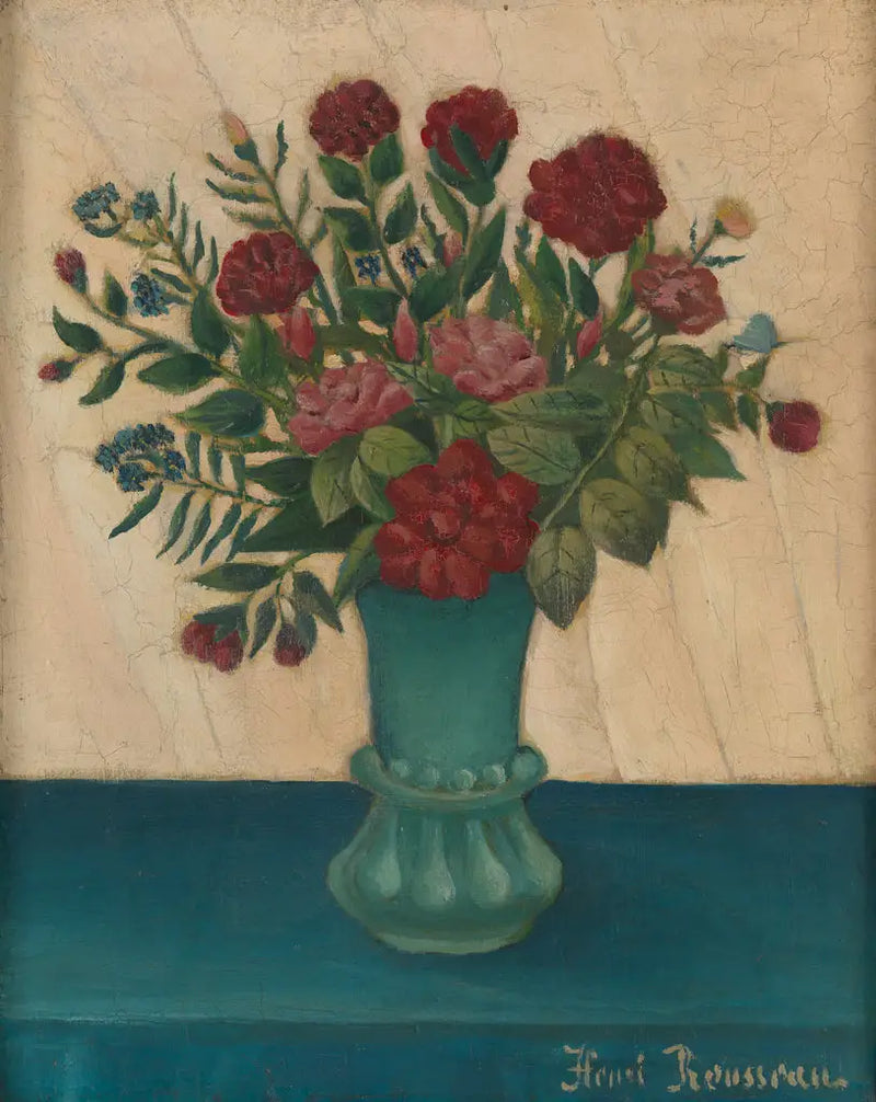Flores em um vaso - Henri Rousseau