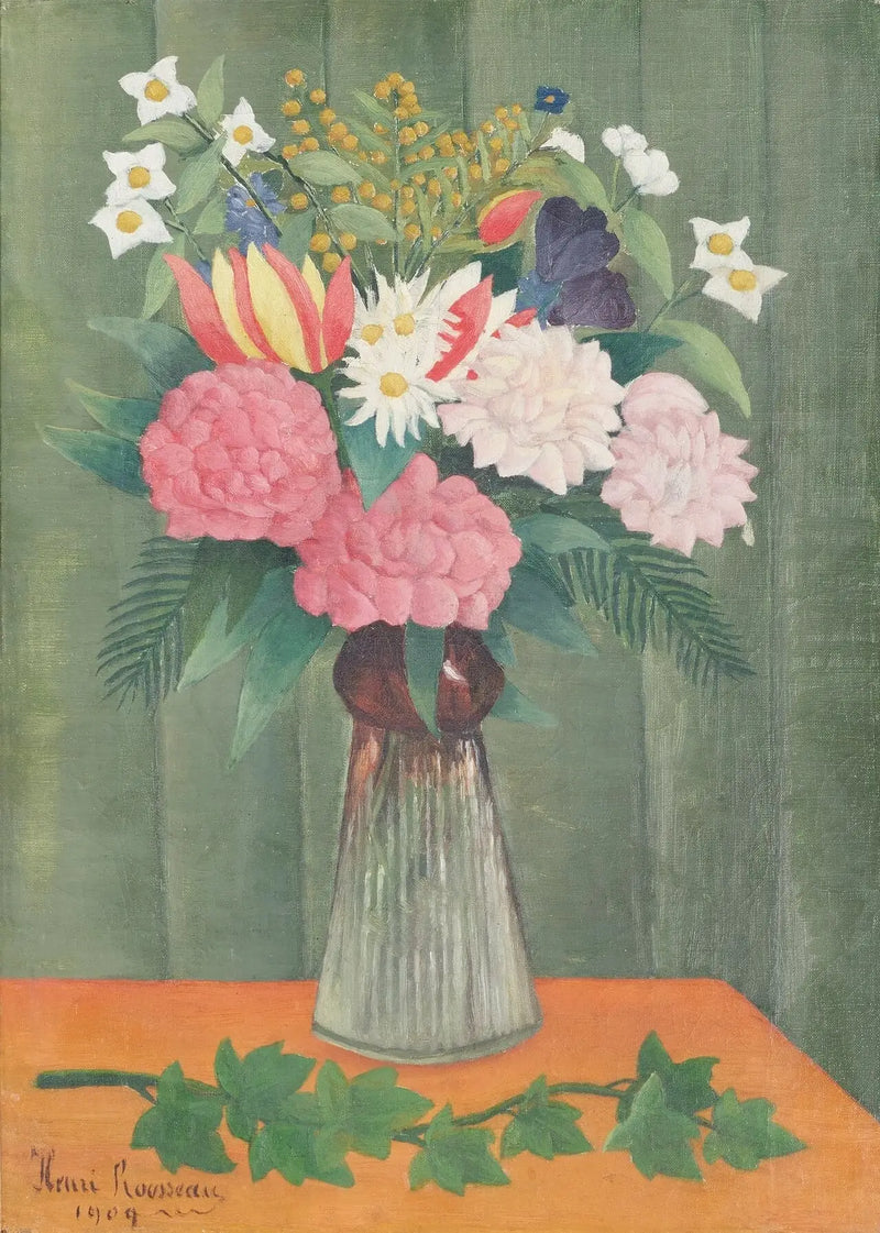 Flores em um vaso - Henri Rousseau