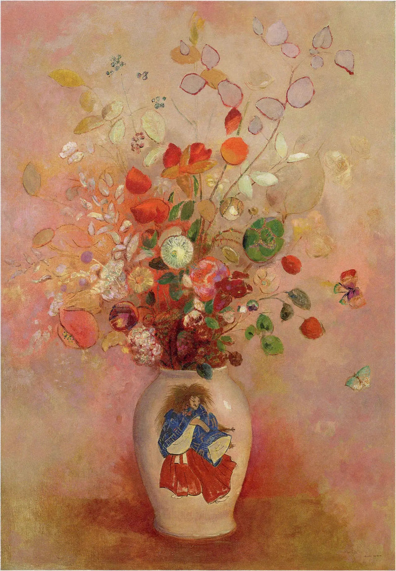Flores em um vaso japonês - Odilon Redon