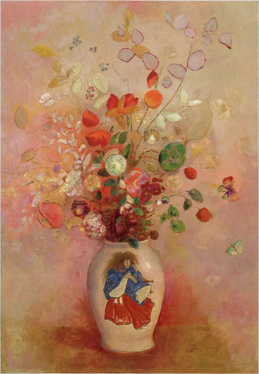 Flores em um vaso japonês - Odilon Redon
