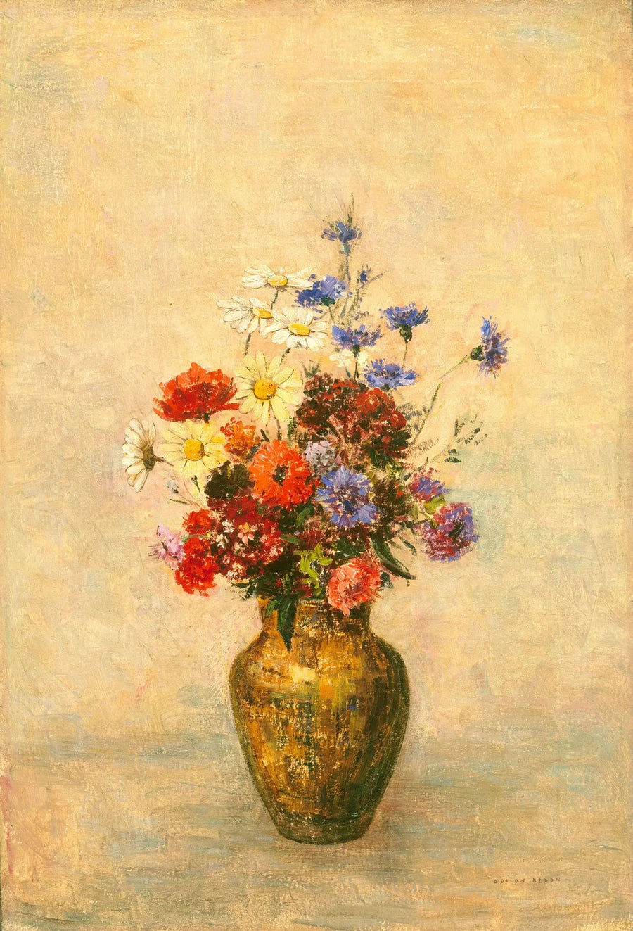 Flores em um vaso - Odilon Redon
