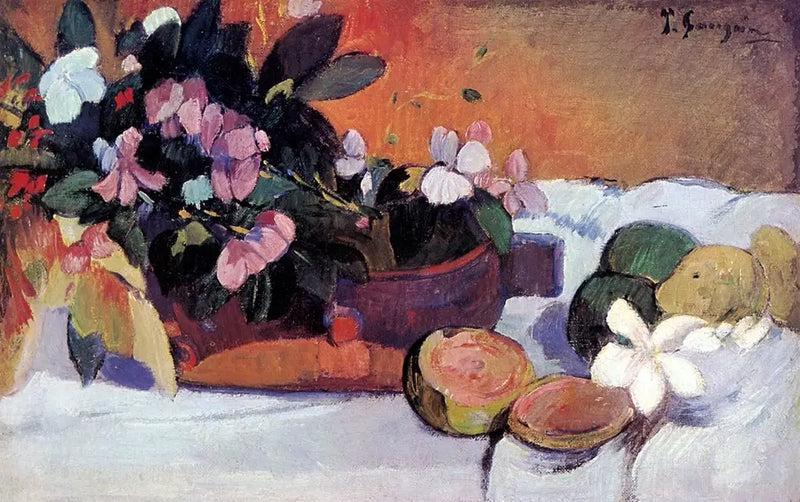 Flores em uma tigela - Paul Gauguin