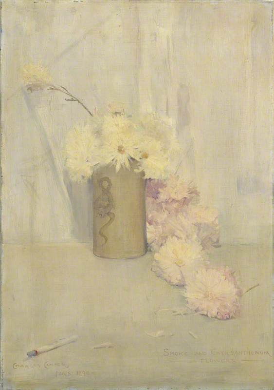 Flores de fumaça e crisântemo - Charles Conder