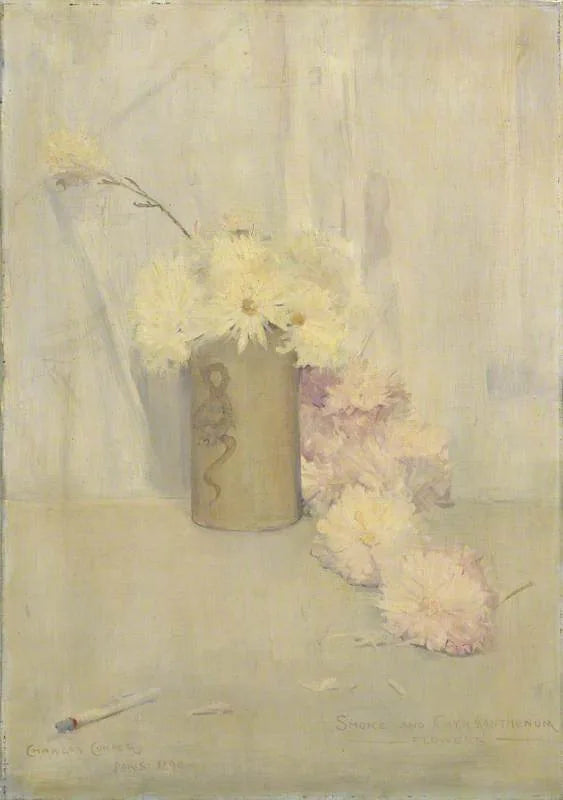 Flores de fumaça e crisântemo - Charles Conder
