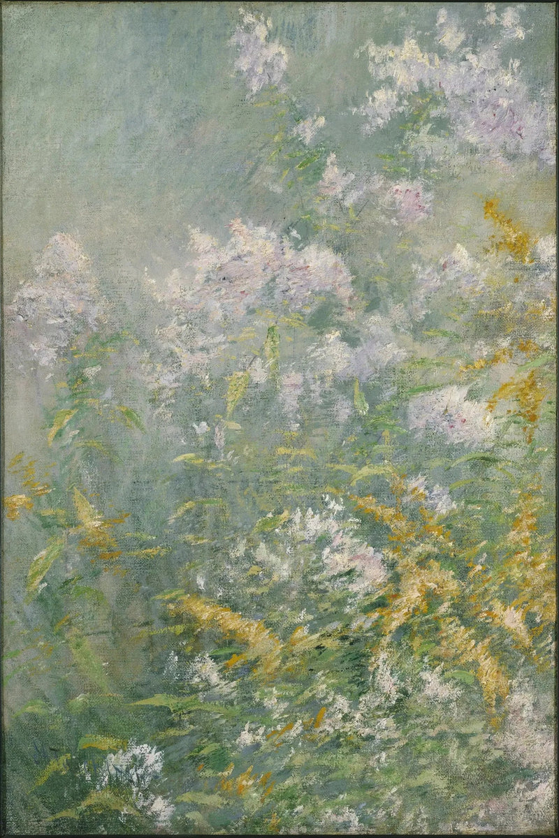 Flores do prado (Verde de ouro e Aster selvagem) - John Henry Twachtman