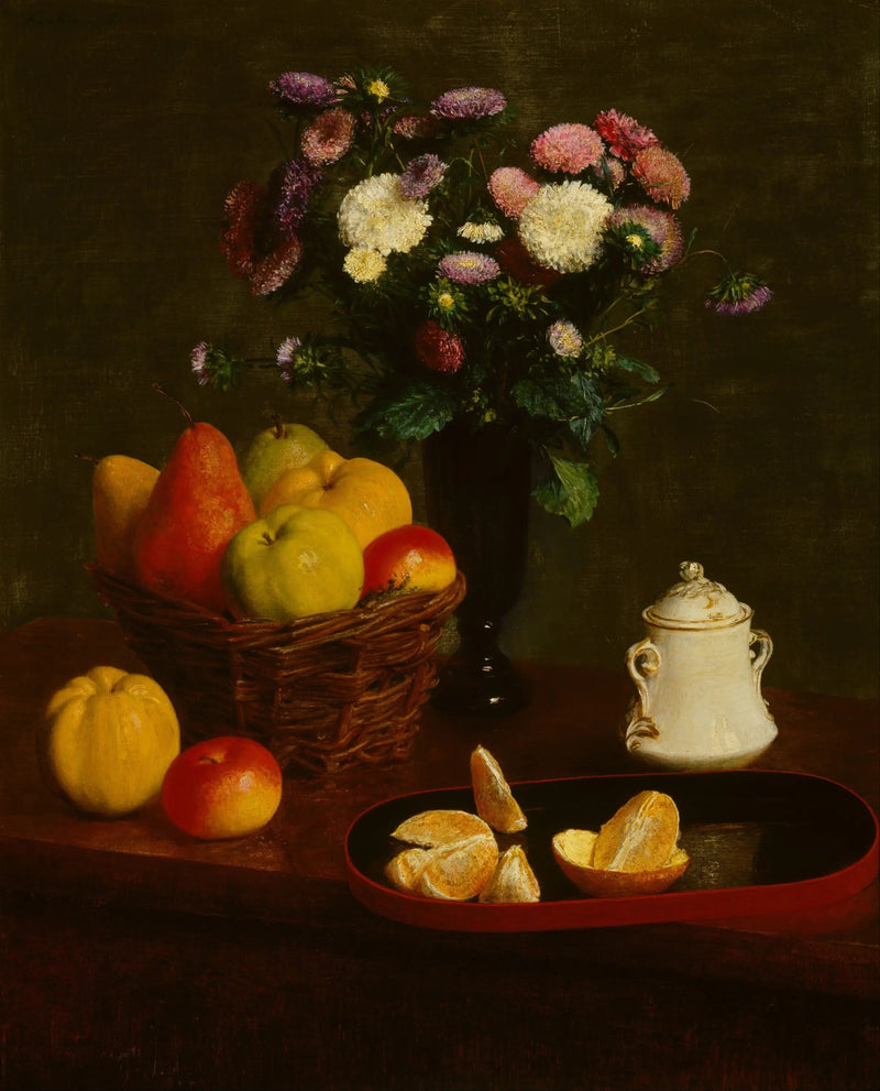 Flores e Frutas - Henri Fantin-Latour