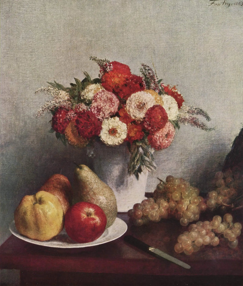 Flores e Frutas - Henri Fantin-Latour