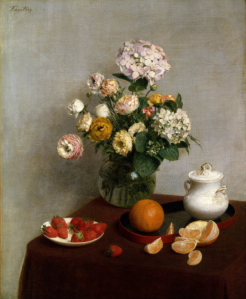 Flores e Frutas - Henri Fantin-Latour