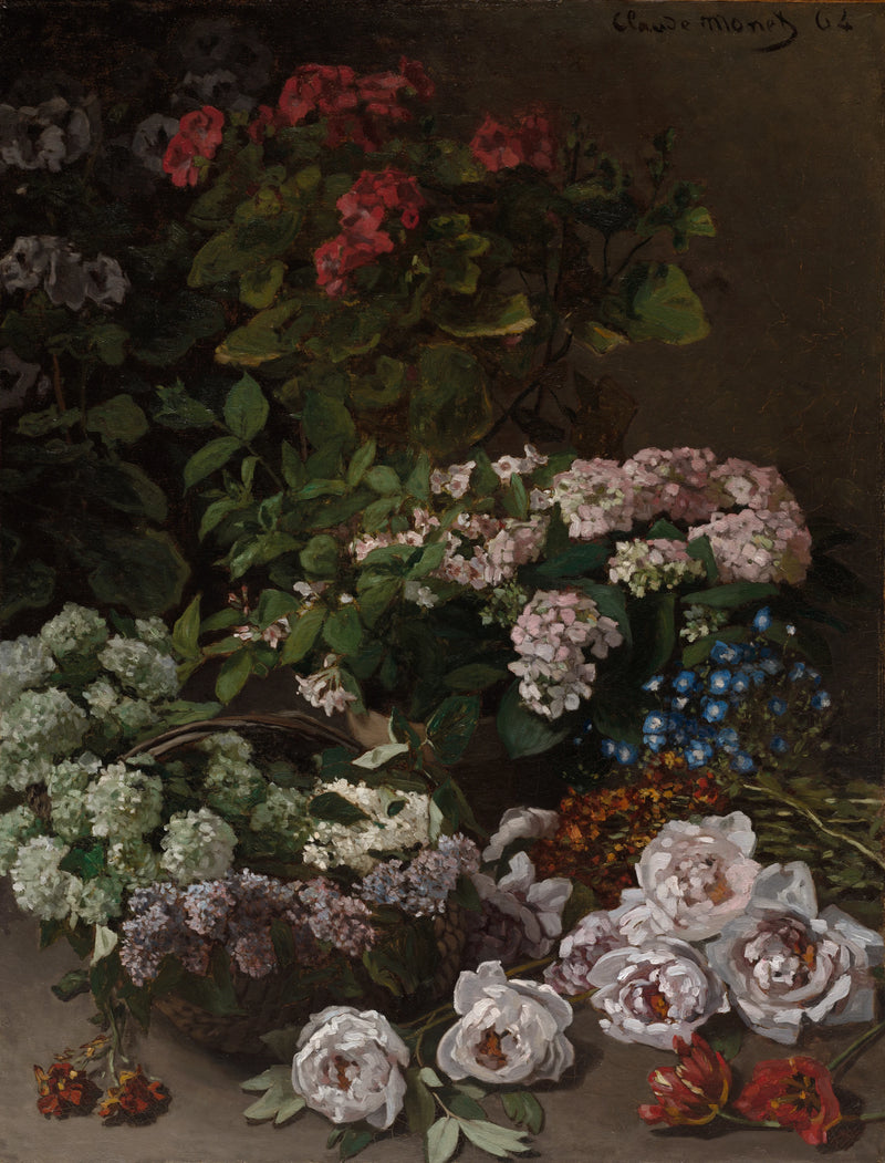 Flores da primavera W20 - Claude Monet