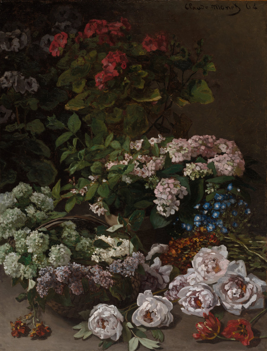 Flores da primavera W20 - Claude Monet