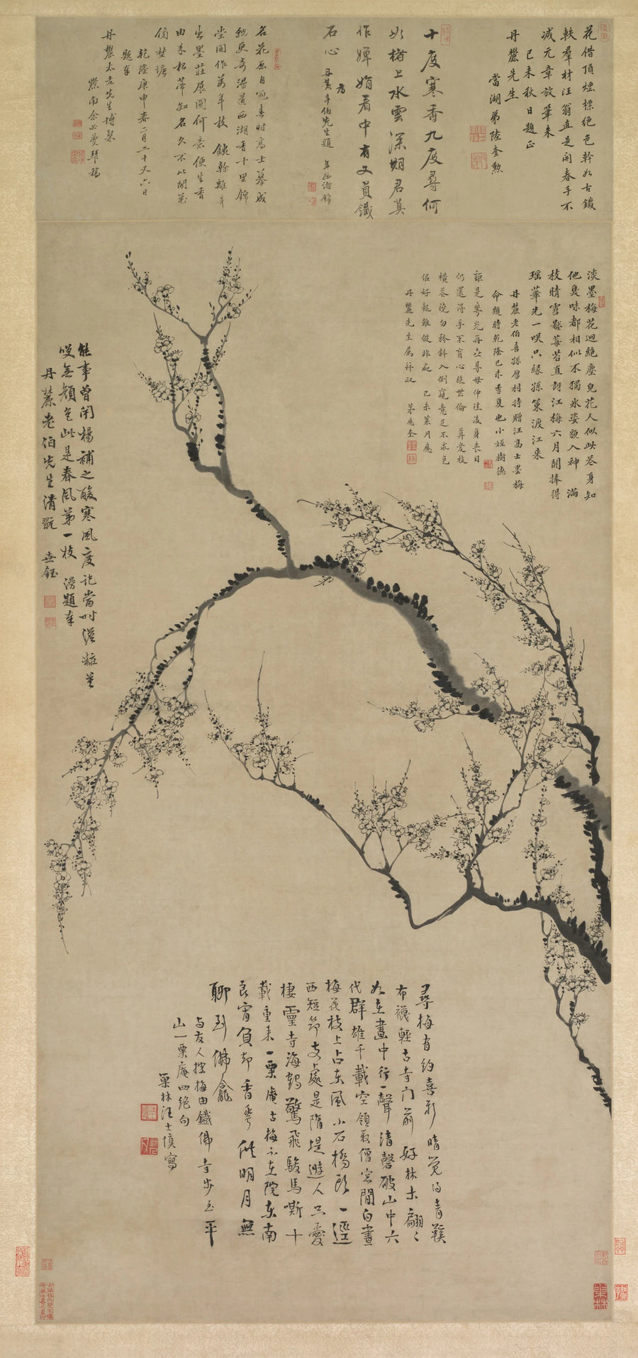 Fleurs de prunier - Wang Shishen