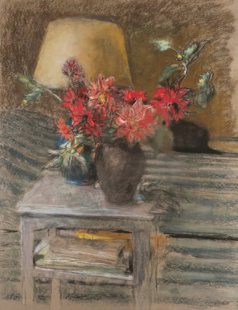 Flores sobre uma mesa - Édouard Vuillard
