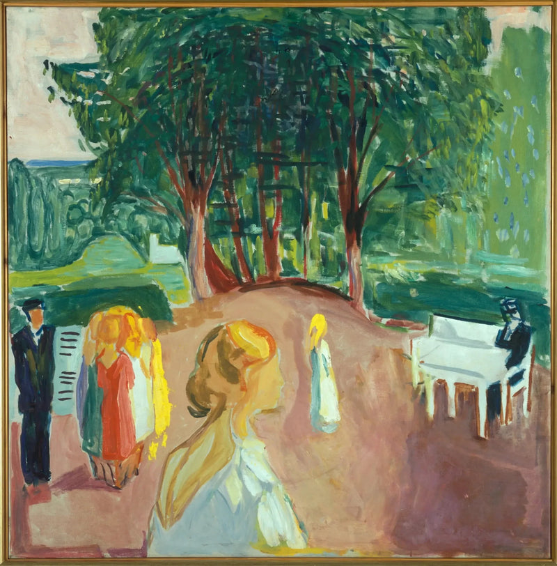Flert no parque - Edvard Munch