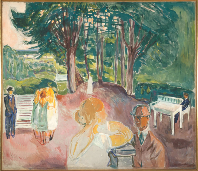 Flert no parque - Edvard Munch