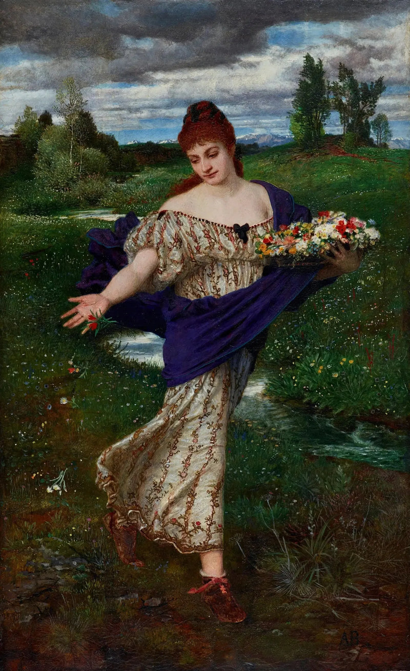 Flores, flores dispersas - Arnold Böcklin