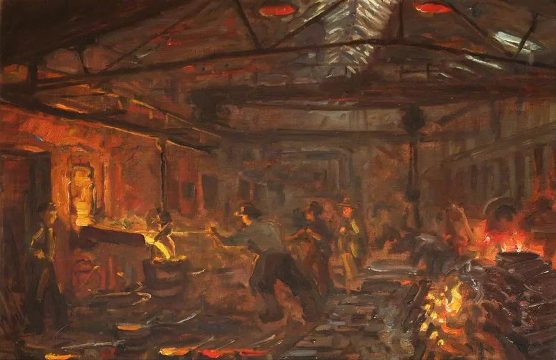 Fábrica de ferro Burmeister e Wain - Peder Severin Krøyer