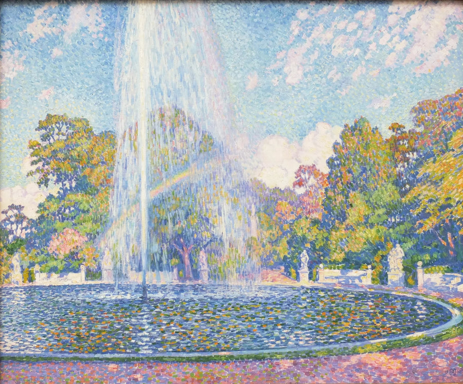 Fonte no Jardim Sans Souci em Potsdam em 1903 - Théo van Rysselberghe