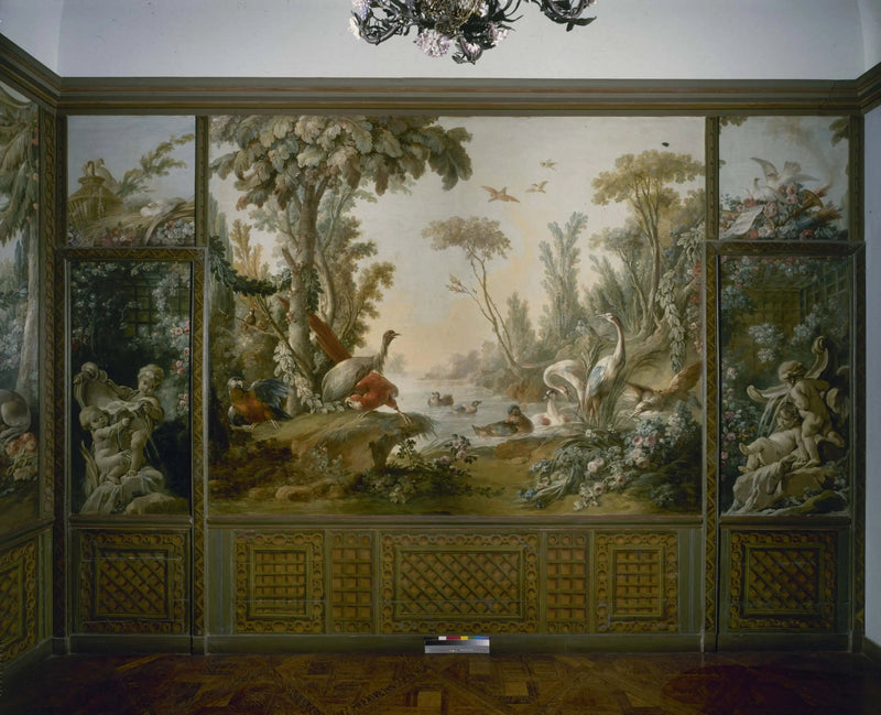 Fonte com dois amores, um deles deitado - François Boucher