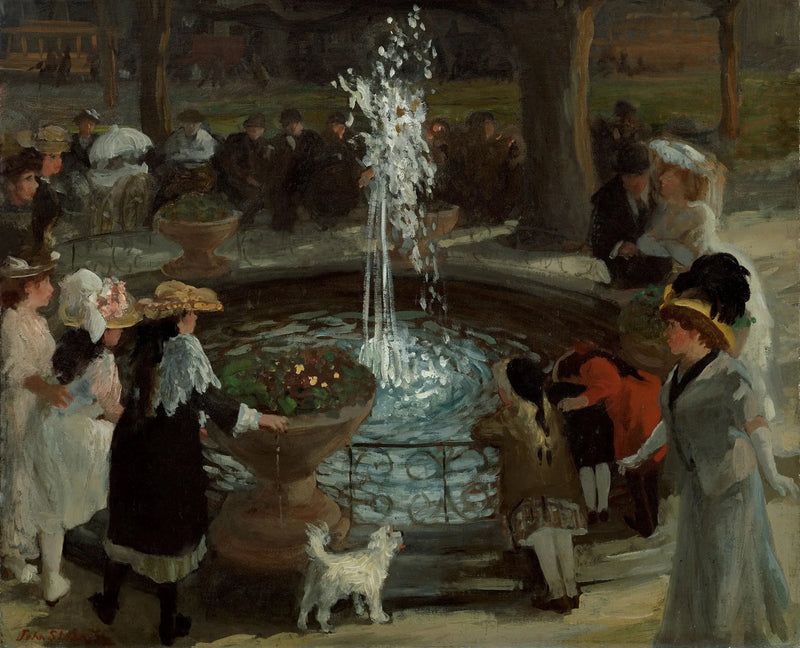 Fonte pulsante, Madison Square - John Sloan