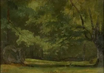 Fontainebleau, na Floresta - Jean-Baptiste Camille Corot