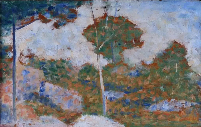 Floresta de Barbizon no outono - Georges Seurat