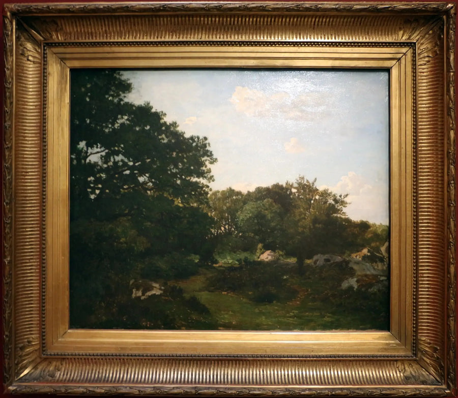 Forêt de Fontainebleau - Frédéric Bazille image 1 copie de tableau peinte à la main