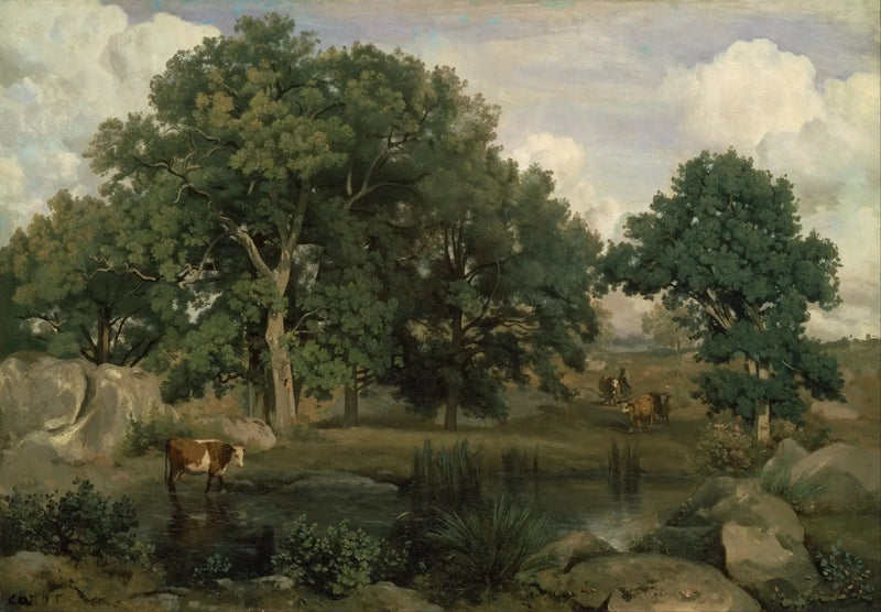 Floresta de Fontainebleau - Jean-Baptiste Camille Corot