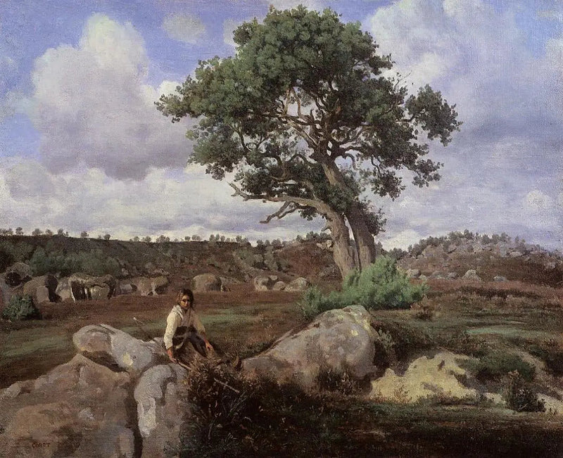 Floresta de Fontainebleau (Le Chêne) - Jean-Baptiste Camille Corot