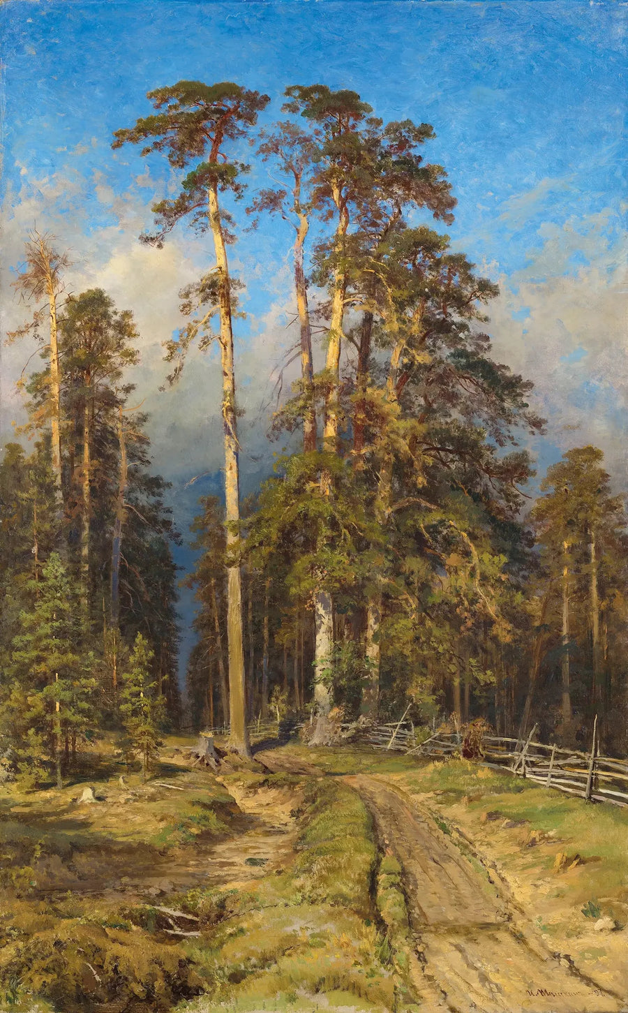 Floresta de pinheiros - Ivan Chichkine