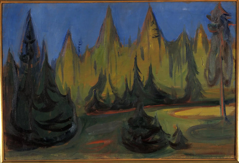 floresta de abetos - Edvard Munch