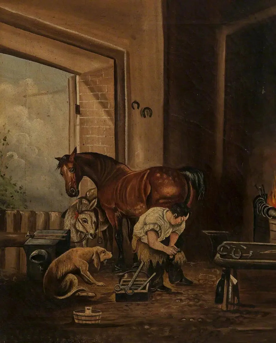  Ferreiro e forja - Edwin Henry Landseer