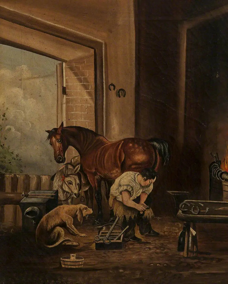  Ferreiro e forja - Edwin Henry Landseer