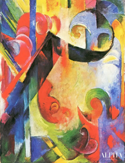 Formes brisées - Franz Marc - Reproductions de tableaux et peintures haut de gamme