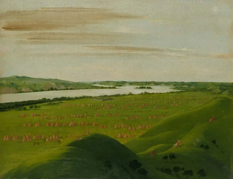 Fort Pierre, foz do rio Teton, 1200 milhas acima de Saint Louis - George Catlin