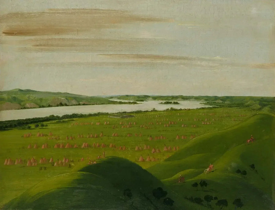Fort Pierre, foz do rio Teton, 1200 milhas acima de Saint Louis - George Catlin