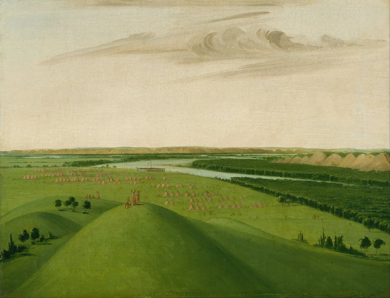 Fort Union, foz do rio Yellowstone, 2000 milhas acima de Saint-Louis - George Catlin