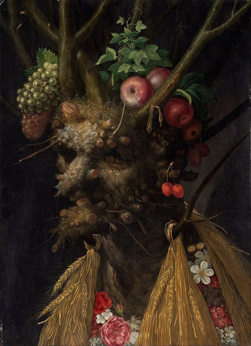 Quatro Estações em Uma Cabeça - Giuseppe Arcimboldo