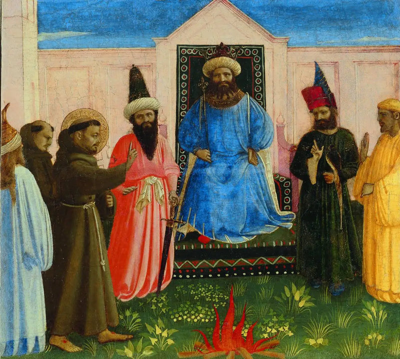 São Francisco diante do sultão Al-Kamil Muhammad al-Malik - Fra Angelico
