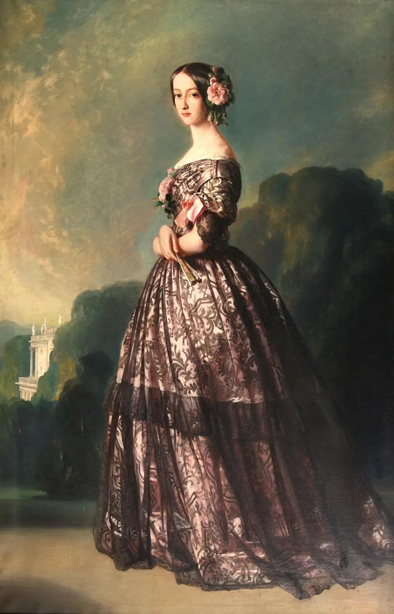 Françoise Caroline Jeanne Raphaëlle de Bourbon-Bragance, princesa do Brasil, princesa de Joinville - Franz Xaver Winterhalter