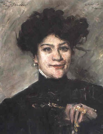Fräulein Tiny Senders - Lovis Corinth image 1 reproduction artisanale de tableau