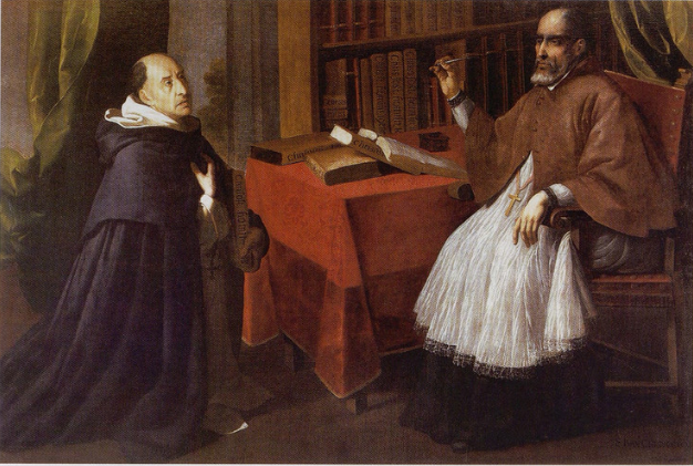 Fray Luis de Granada e São João Crisóstomo - Francisco de Zurbarán