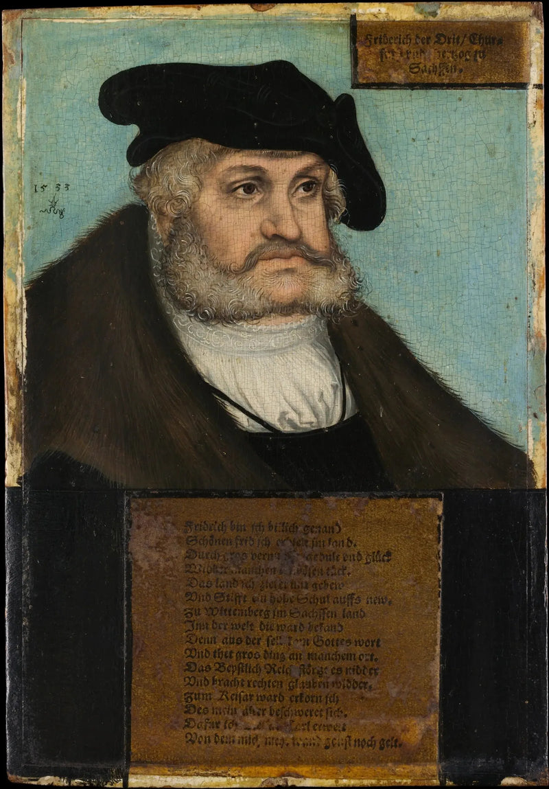 Frédéric III (1463–1525), o Sábio, eleitor da Saxônia - Lucas Cranach, o Velho