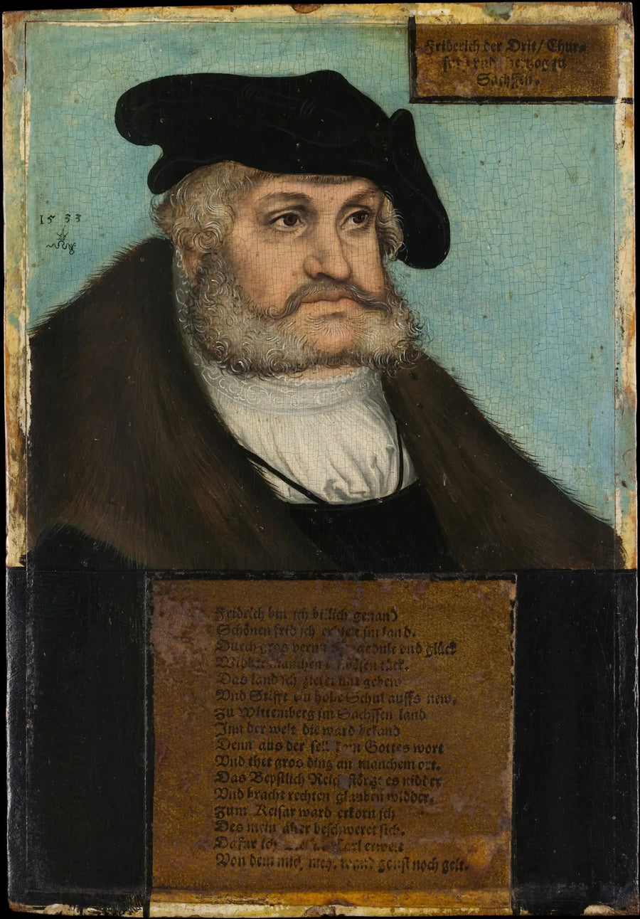 Frédéric III (1463–1525), o Sábio, eleitor da Saxônia - Lucas Cranach, o Velho