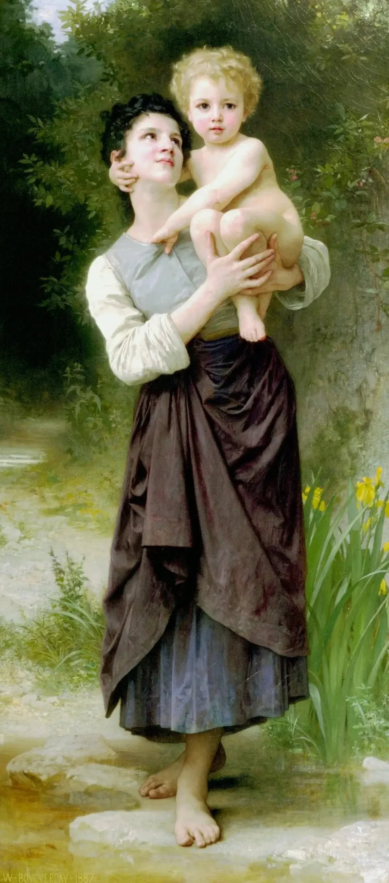 Irmão e irmã - Bouguereau