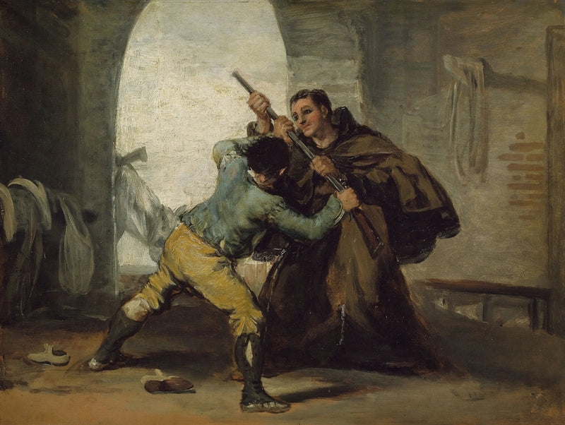 Irmão Pedro arranca a pistola de El Maragato - Francisco de Goya