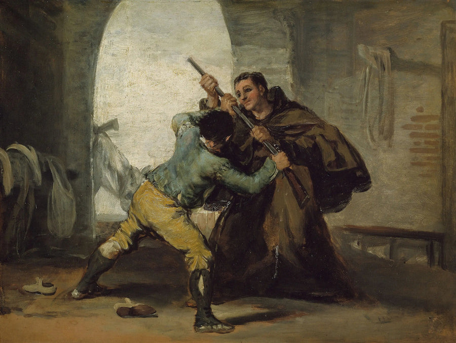 Irmão Pedro arranca a pistola de El Maragato - Francisco de Goya