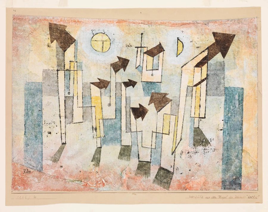 Fresco do Templo do Desejo ↖Aqui↗ - Paul Klee